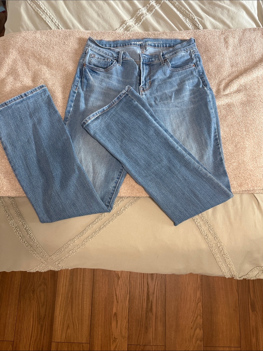 Old Navy Light Blue Flare Jeans